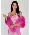 Barbie Pink Fox Fur Stole