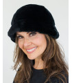 Kaitlyn Black Rex Rabbit Fur Bucket Hat