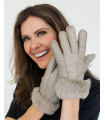 Womens Ladies Double Faced Shearling Gloves.