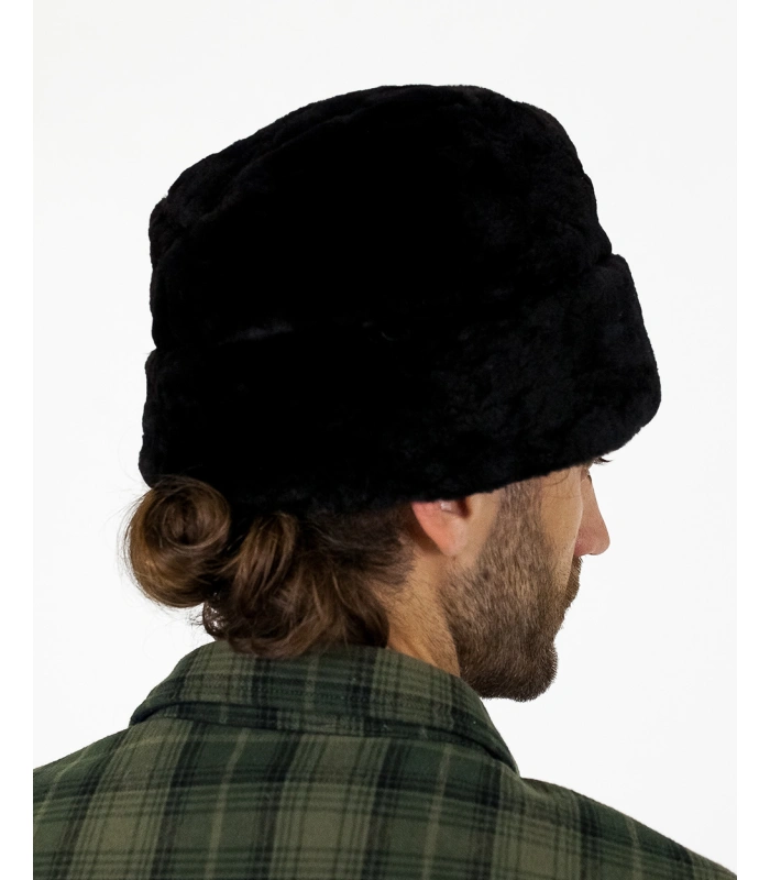 Negro esquilado Castor sombrero cosaco ruso