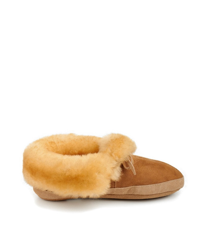 Soft Sole Sheepskin Moccasin Slippers: FurHatWorld.com