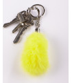 Colored Rabbit Fur Paw Mini Schlüsselanhänger