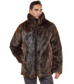 The Hudson Mid Length Beaver Fur Coat for Men