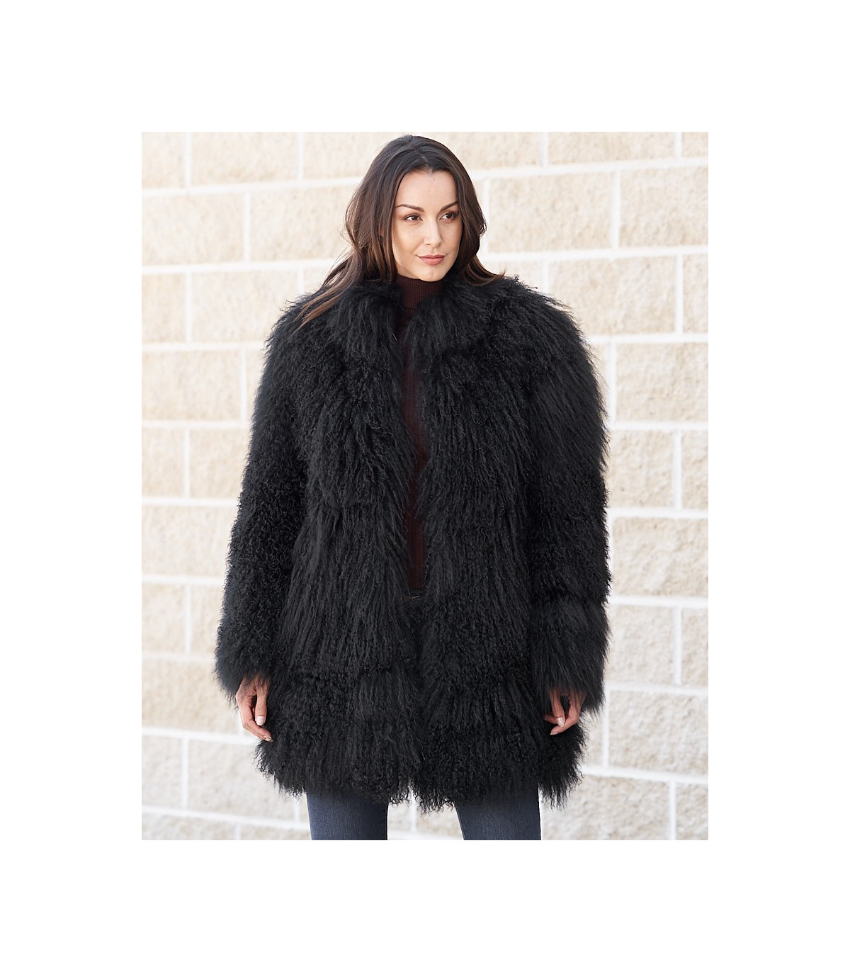 Beautifully handcrafted from 100% real extra soft and curly Tibetan / Mongolian  lamb fur.