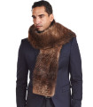 Thomas Beaver Fur and Cashmere Scarf For Men