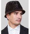Logan Short Brim Fedora Bucket Hat in Brown for Men