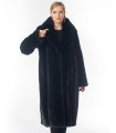 Raya Black Let Out Mink Fur Coat