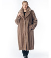 Penelope Pastel Let-Out Mink Fur Coat