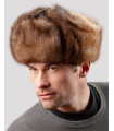 Muskrat Full Fur Trapper Hat for Men