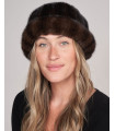 Lucy Mahogany Mink Fur Bumper Hat