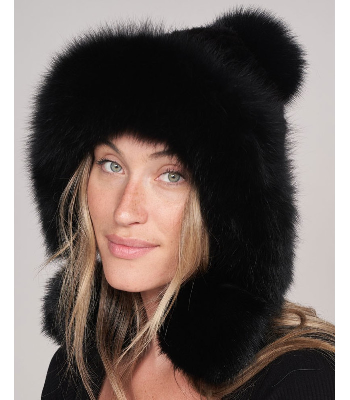 Tess Mink Fur Hood Hat: Furhatworld.com