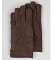 Men's Minnesota Brown Suede Shearling Sheepskin Gloves