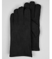 Men's Minnesota Black Suede Shearling Sheepskin Gloves