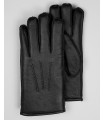 Men's Minnesota Black Napa Leather Shearling Sheepskin Gloves