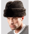 Brown Mouton Sheepskin Cossack Hat for Men
