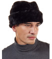Black Sheared Beaver Cossack Hat for Men