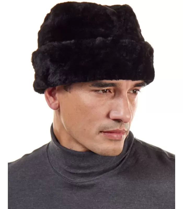 Negro esquilado Castor sombrero cosaco ruso