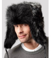 Black Beaver Full Fur Trapper Hat for Men