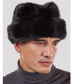 Russische Kosaken Hut schwarz Nerz