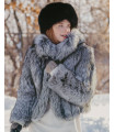 The Annabella Silver Fox Fur Bolero Jacket for Women