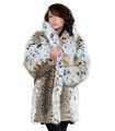 Women's Josephine Lynx Fur Stroller Coat