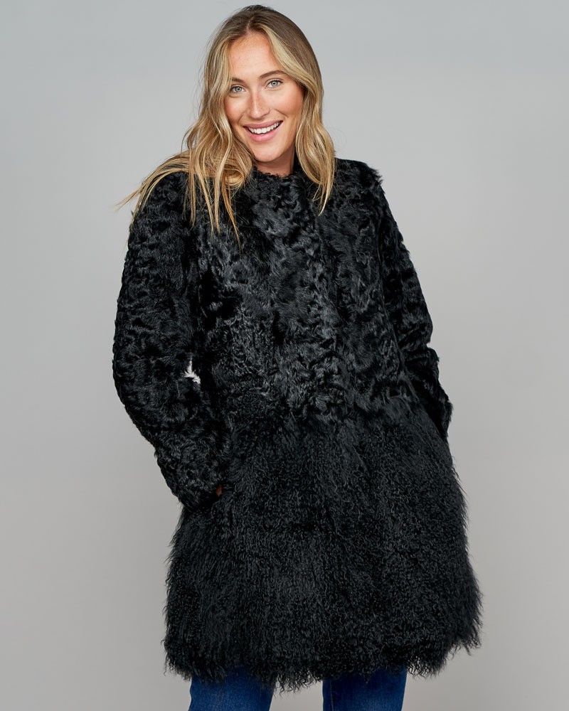 Breanna Lamb Fur and Mongolian Coat