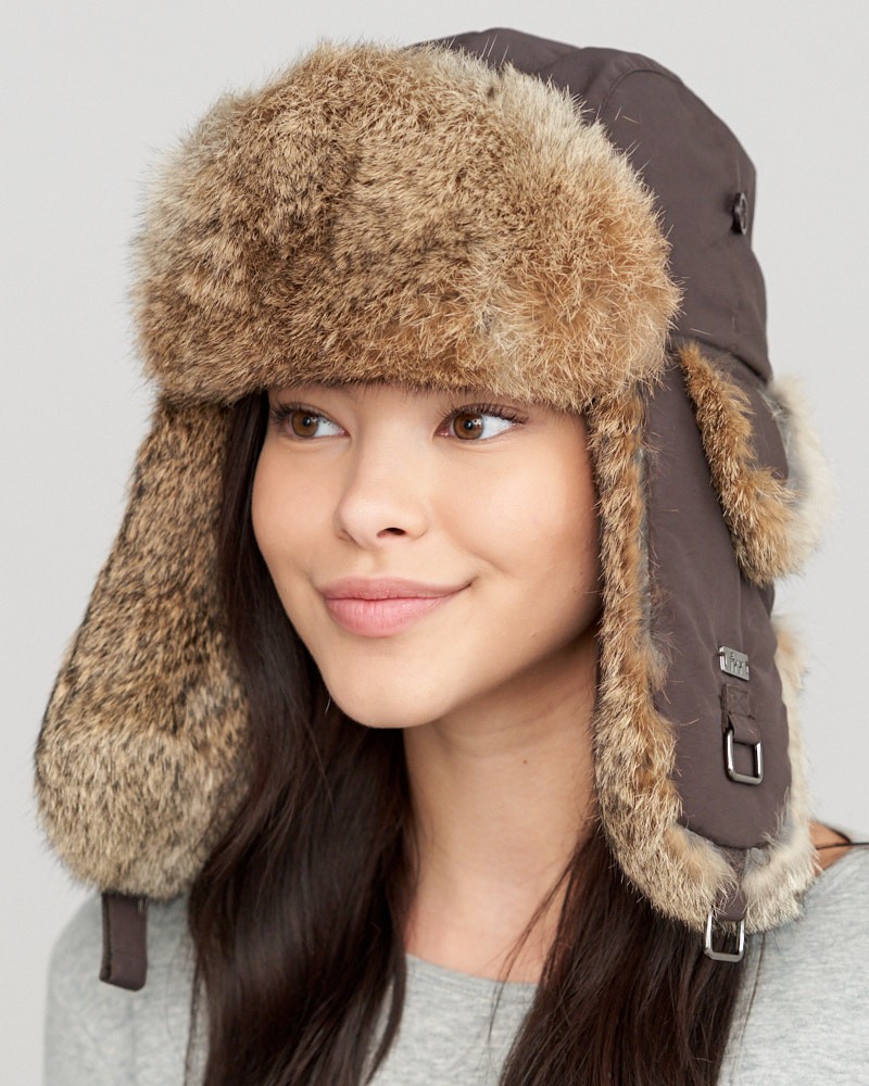 New faux Mink Rex Rabbit Fur Hat M Cool Style Soft Great Quality 
