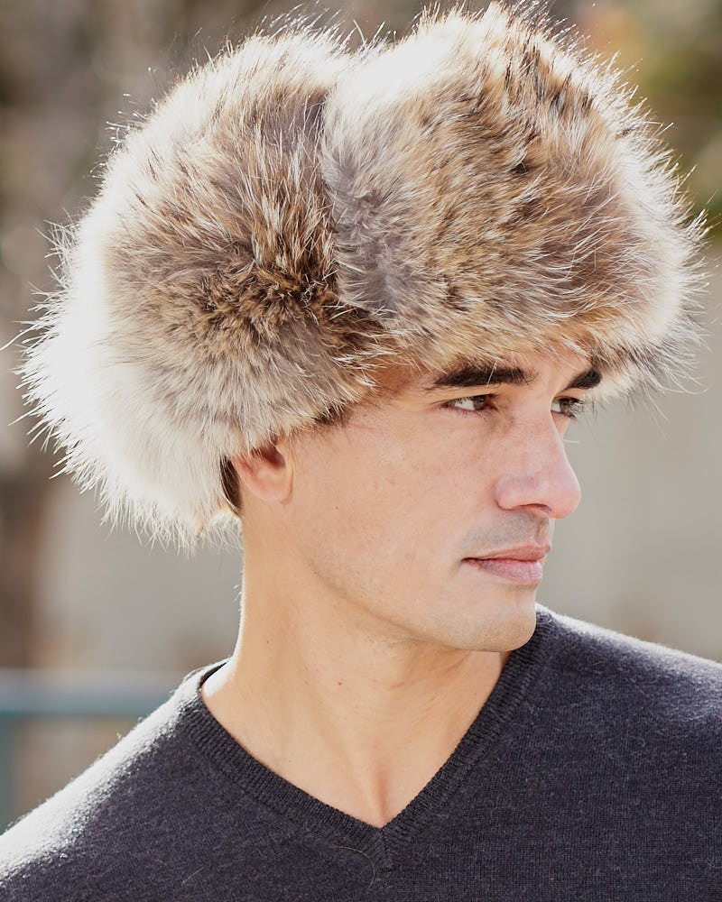The Coyote Fur Trooper Hat for Men