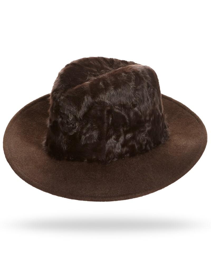 Sombrero de Fieltro Cafe Drake, de piel de cordero