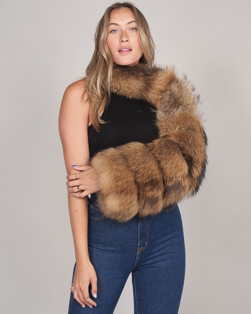 Irina Finn Raccoon Fur Sleeve