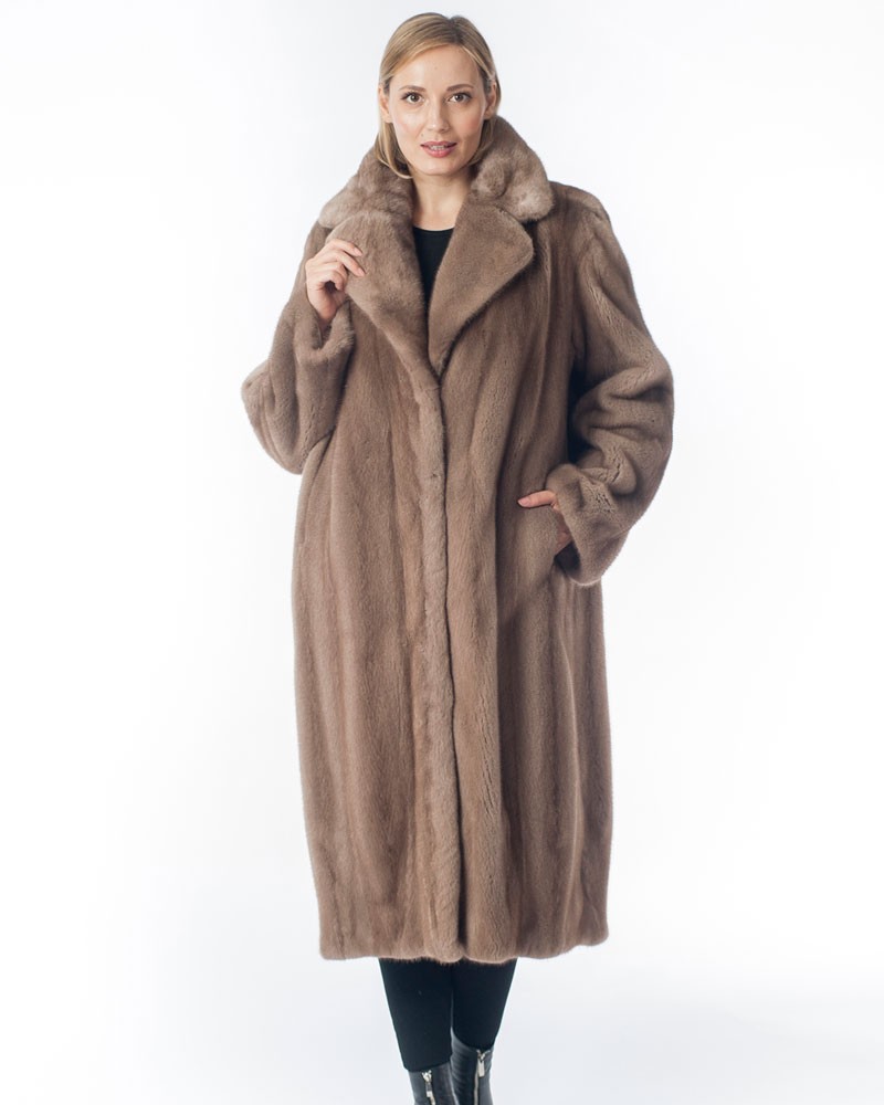 Penelope Pastel Let-Out Mink Fur Coat