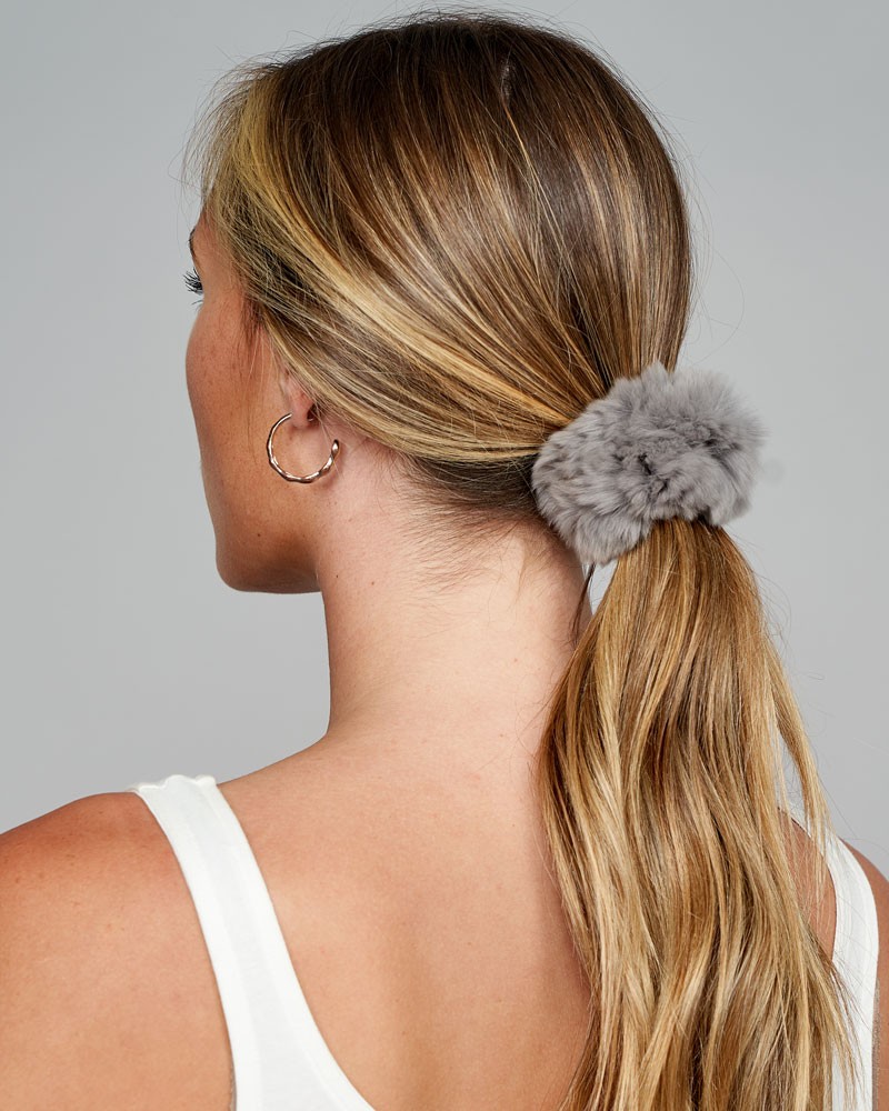 Details about   Faux Rabbit Fur Hair Rope Color Patchwork Hair Ties Scrunchie Hair Accessories 