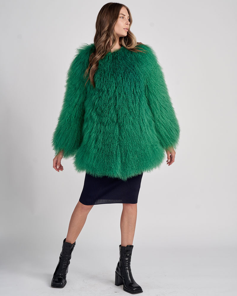 Sasha Mongolian Lambs Fur Jacket