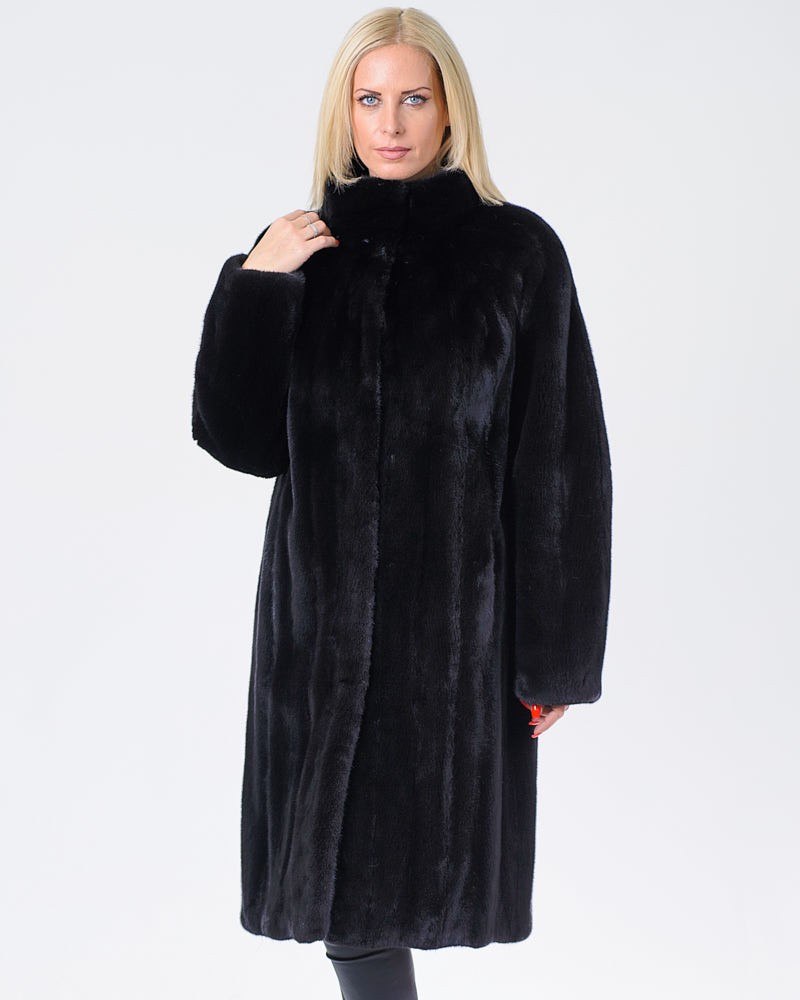 The Amber BLACKGLAMA Long Mink Fur Coat