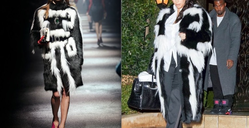 Kim Kardashian wearing Fashionable Fur
