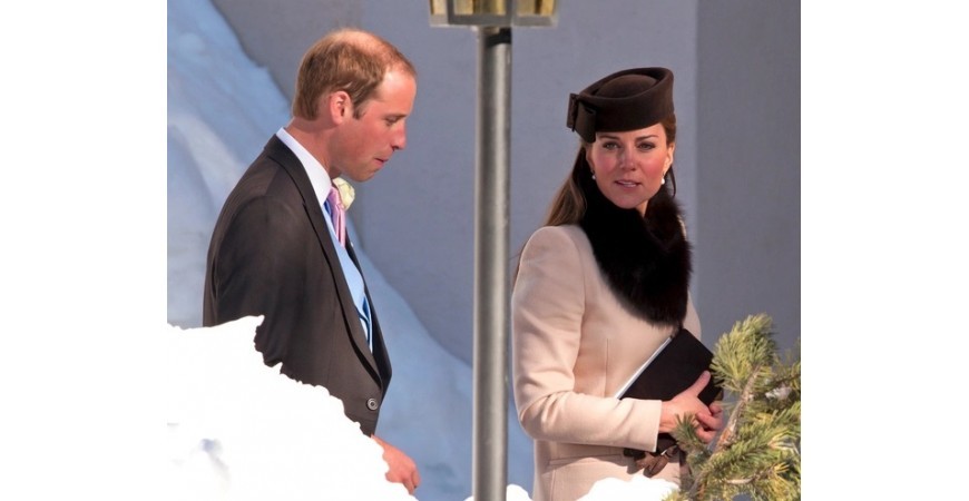 Kate Middleton Accessorizes With A Fur Collar